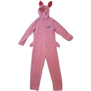 A Christmas Story Deranged Easter Bunny One Piece Cozy Fleece PJ 's Size Large